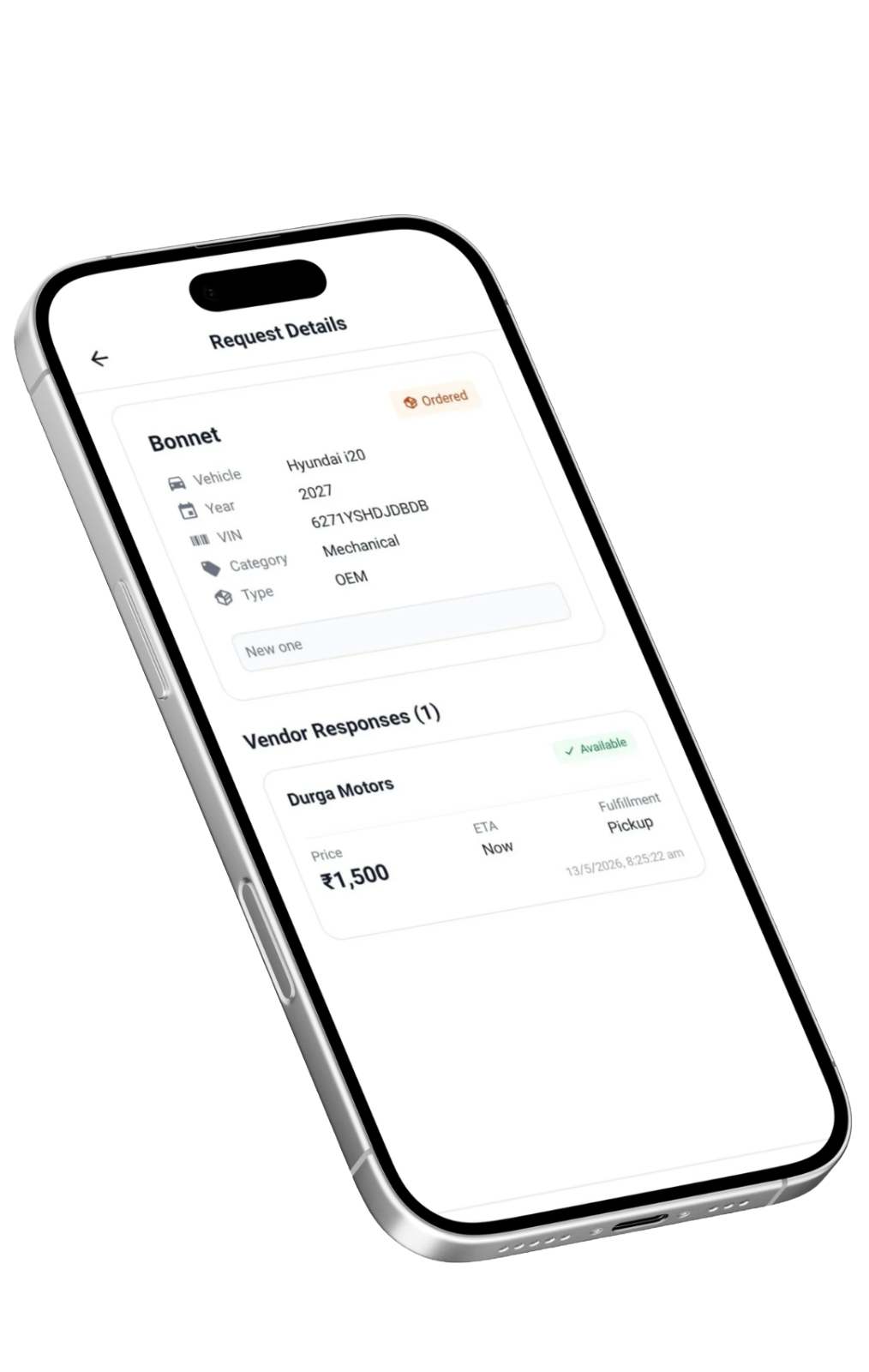 PartWeb vendor app